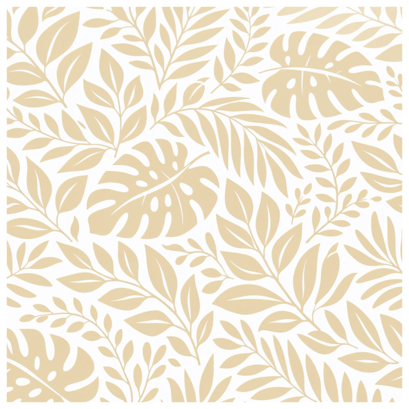 Housses de couette à motif de feuilles tropicales, Lit simple