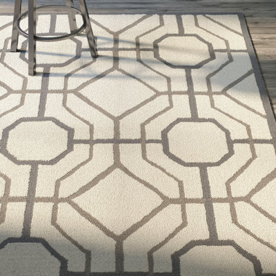 Naya Hand Hooked Performance Geometric Rug