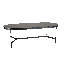 Ilmie Oak Oval Metal Base Dining Table