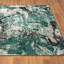 Tapis abstrait vert en polypropylène tissé à la machine-87092913
