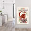 «Whimsical Scorpio Girl Whimsical Abstract Contemporary Flower Portrait», reproduction d'art mural-129970209