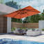 Parasol en porte-à-faux 10 x 10 pi avec manivelle Shandice-19693304