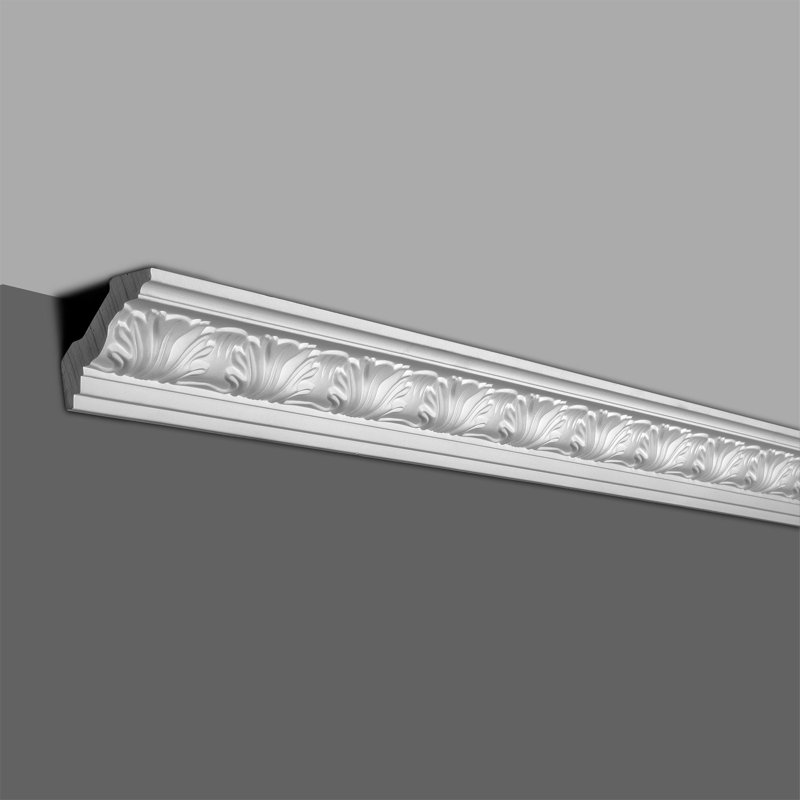 8-ft Primed White Polyurethane Decorative Crown Moulding