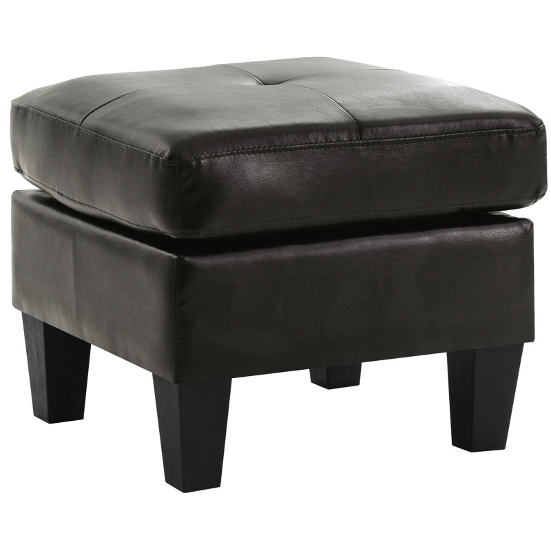 Noir pour les espaces côtiers - H 19 po x l 23 po x P 23 po, aucun assemblage requis, siège simple confortable, pu décontracté dans un chalet, utilisation moderne immédiate, sièges un, finition classique sur le matériau