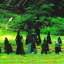 Outdoor Chess Set Garden Statue