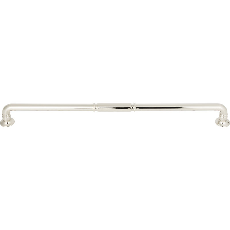 Kent Bar pull, Polished Nickel, 12" Center to Center
