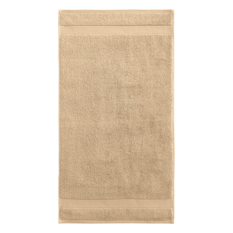 Essuie-mains en coton éponge Starlight, Light Brown