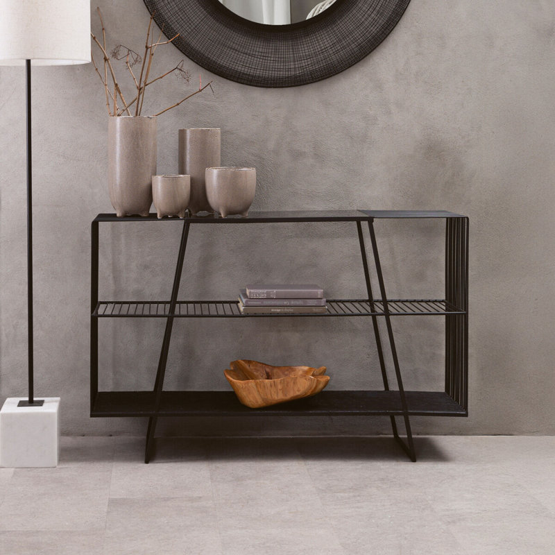 Demartino 120cm Glass Top Console Table
