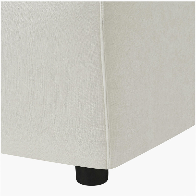 Chaise d'appoint rembourrée Modern, Beige