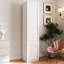Armoire de cuisine, armoire de rangement blanche autoportante avec portes et tablettes, armoire de rangement pour cuisine, salon et salle à manger