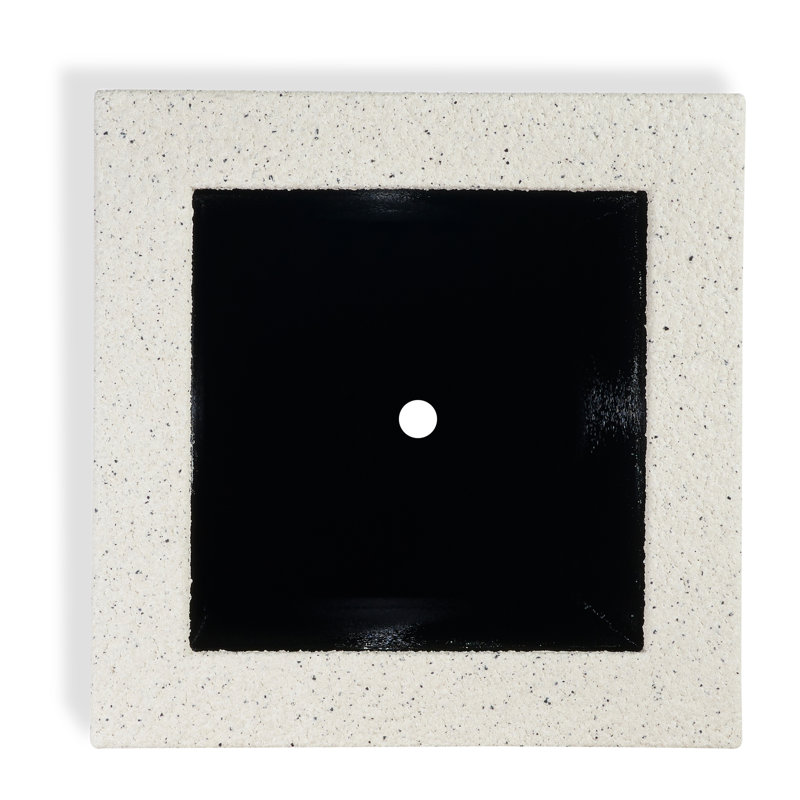 Kensington Tall Planter, White Granite