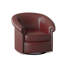 Stellan Leather Swivel Barrel Chair-372389499-372390525-372391103