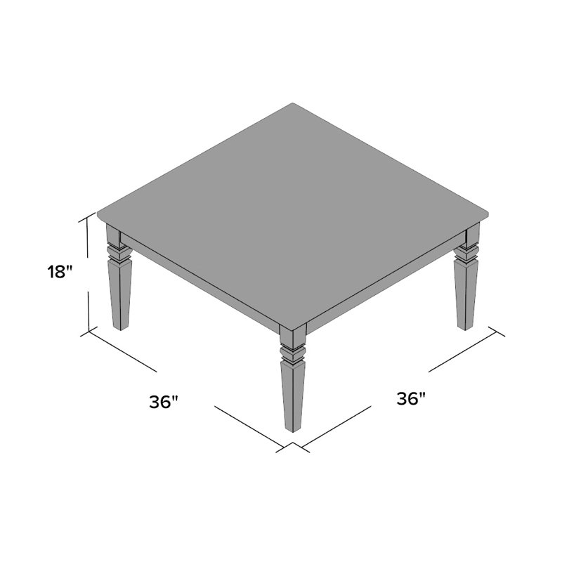 Lowell Solid Wood Coffee Table
