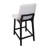 Upholstered Counter Stool with Solid Wood Frame