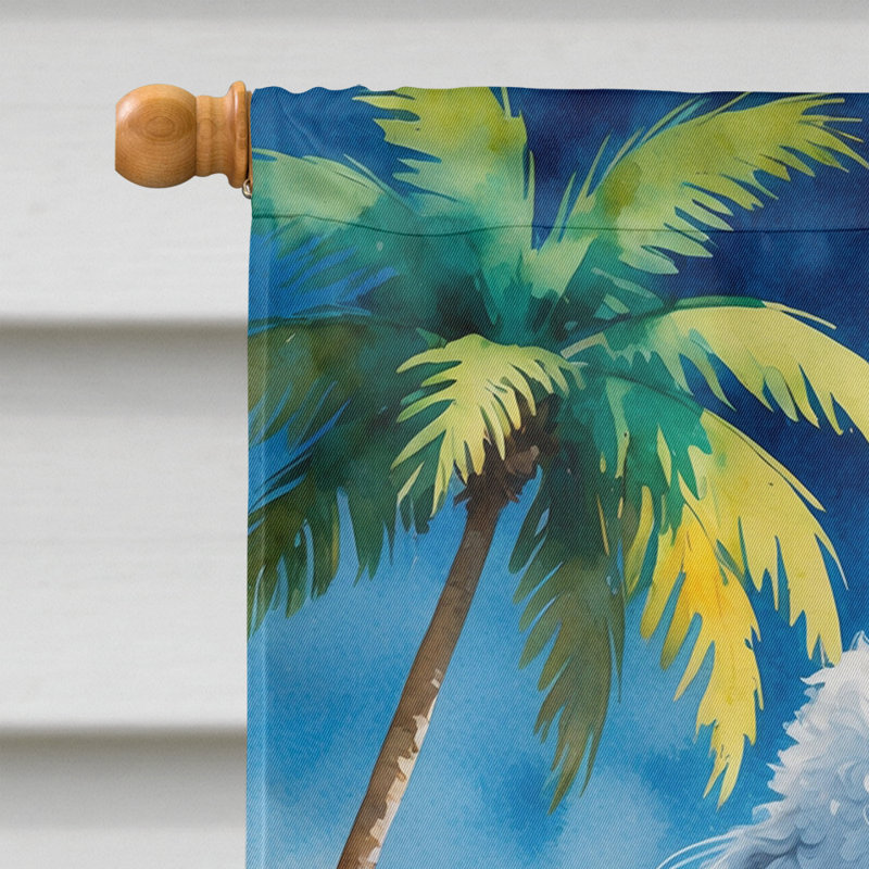 Drapeau de la maison esquimau américain, Caniche blanc