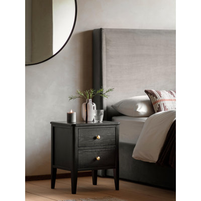 40cm W Solid Wood Bedside Table