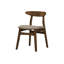 Ensemble de 2 chaises de salle à manger rembourrées et d'appoint modernes