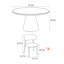 Ensemble de table de salle à manger moderne et simple-106898200