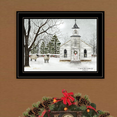 «I Heard the Bells on Christmas Day», art mural encadré pour le salon, la décoration murale de chambre à coucher