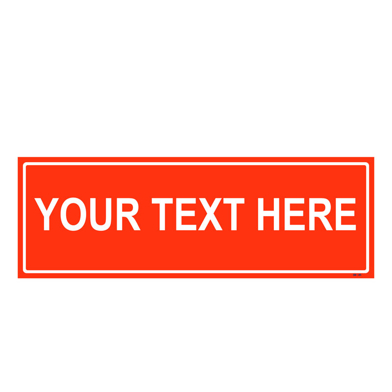 Customizable Street Sign, Orange