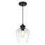 Luminaire suspendu en forme de cloche à 1 lumière avec détails en céramique Rooker-89070528