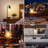  2-pack 16” 3cct Dimmable Cordless Table Lamp With St64 Edison Bulbs And Remote Control