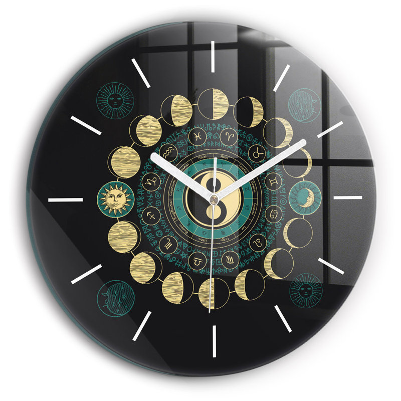 Glass Wall Clock