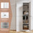 61" White Metal Freestanding Pantry, 4 Shelves, 110Lbs Per Shelf, Tool - Installation, Stain , Space Saving In Kitchen Pantry With Adjustable Shelving, 110Lb Capacity, 30 Minute Assembly, Ventilated