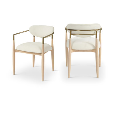 Chaise de salle à manger rembourrée en tissu Riccio Performance