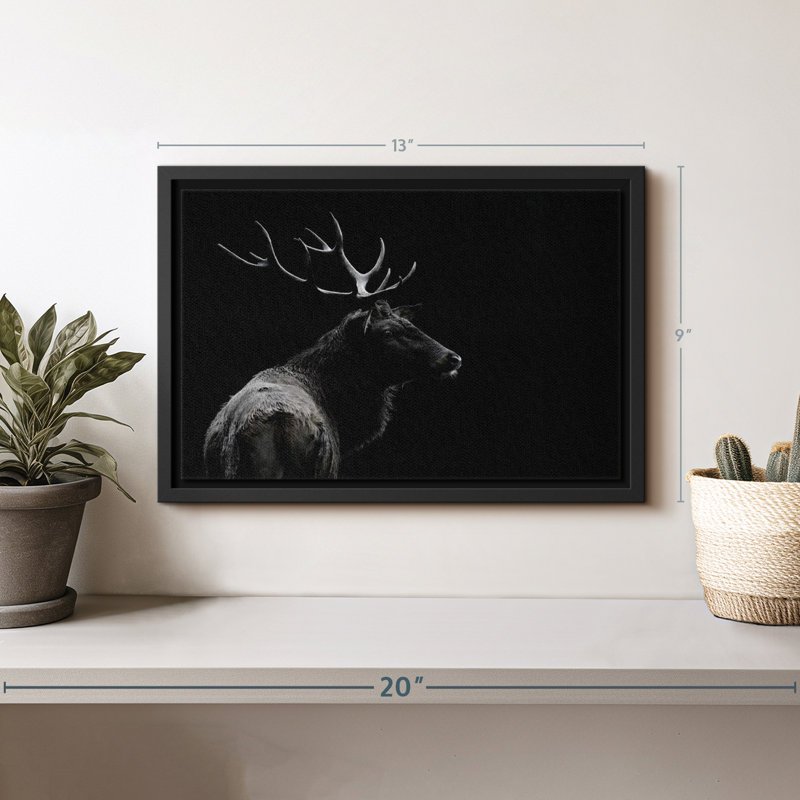 Impression sur toile monochrome, H 9 po x l 13 po