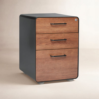  Stow 3-Drawer File Cabinet, Without Caster