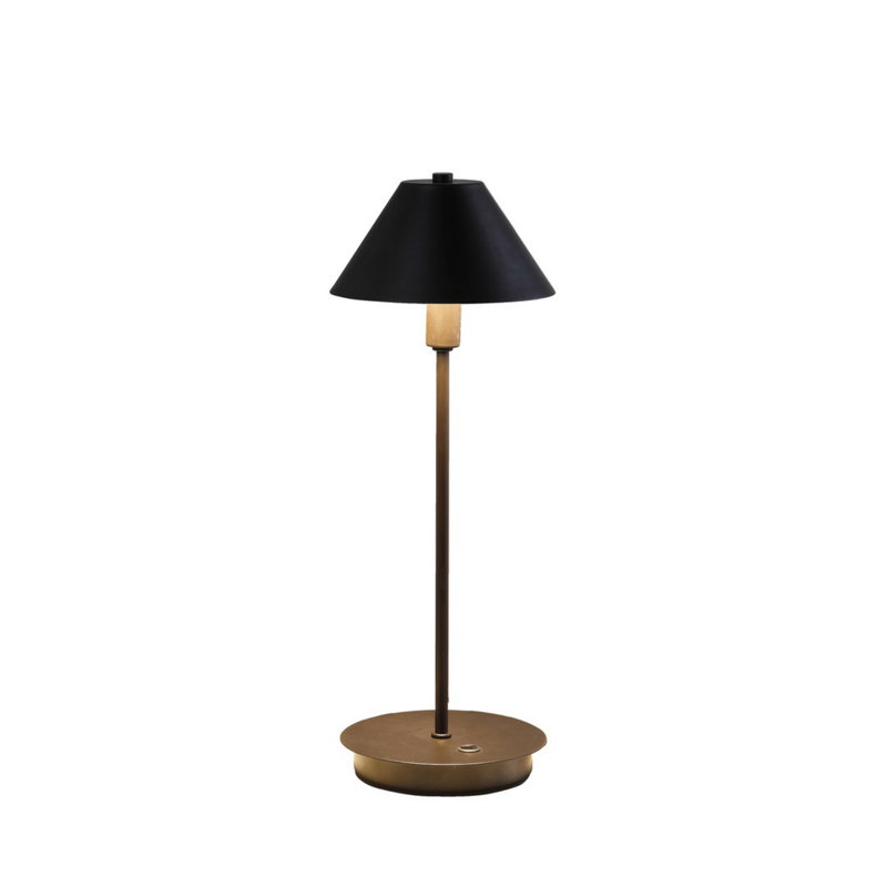 17.5" Rowan Powder  G-9 Table Lamp, Multicolor