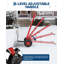 Pelle à neige à angle réglable 29 po - Double poignée ergonomique - Acier au carbone durable, antidérapant - Poussoir à neige pour entrée, trottoir ou trottoir-132469685