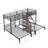Metal Twin Over Twin & Twin Bunk Bed-1715767249