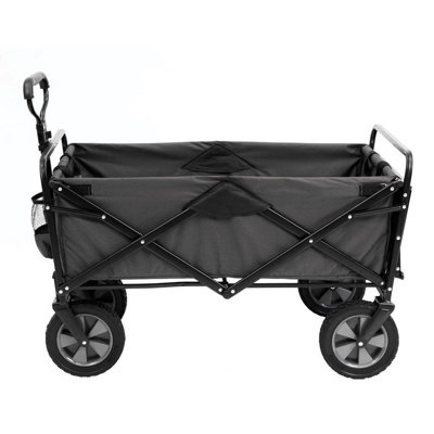 Mac Sports Collapsible Folding Outdoor Garden Utility Wagon Cart w/ Table