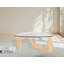 Table basse en verre transparent avec base Novelty-318690567