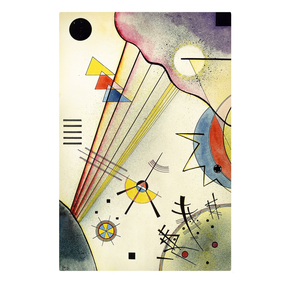 Leinwandbild - Wassily Kandinsky - Deutliche Verbindung