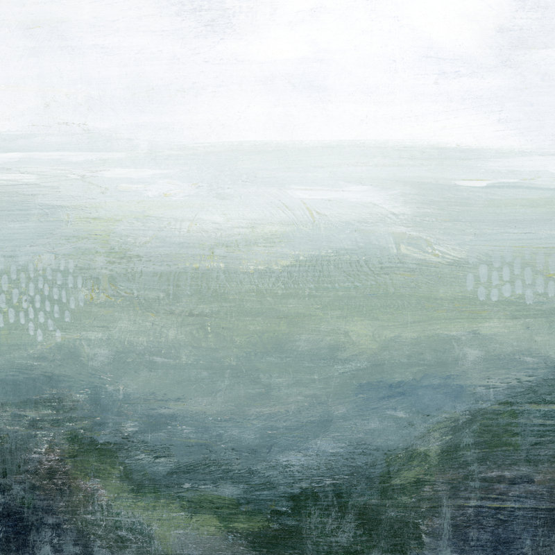 Lighthouse Mist I by Grace Popp - Wrapped Canvas Painting, 30cm H x 30cm W