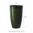23.5"H Set Of 2 Oversized Gradient Green Faux Ceramic  Tall Plastic Planter-107079648