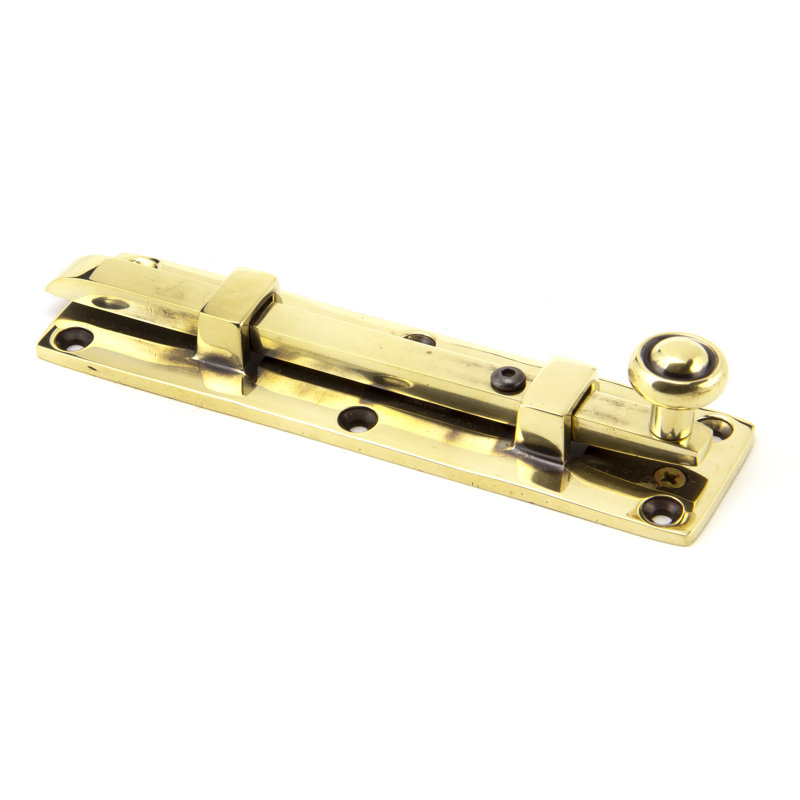 Universal Bolt, 4cm H x 15cm W x 3cm D, Aged Brass