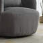 Fauteuil d'appoint rembourré pivotant demi-tonneau avec coussin-633254019
