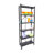 Origami Foldable 6-Shelf Classic Stamped Steel Bookcase-1788964972