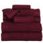 Airyonna 10-Pc Bath Towel Set - Luxurious 100% Cotton Ribbed Pile Absorbent Bathroom Set Towels-1001923414