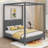 Chasitie Upholstered Canopy Bed-2087594969-2087594970