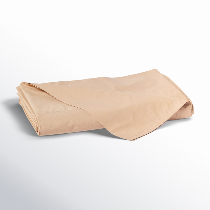 Refined Organic Percale Percale Flat Sheet, Twin Flat Sheet, Natural