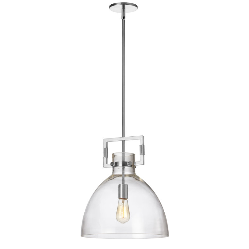 Luminaire suspendu conique 1 lumière Arwood, Chrome poli