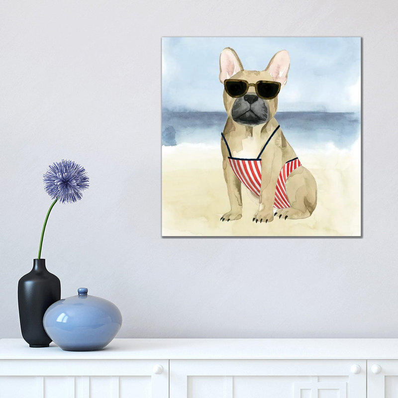 Hot Dog I by Grace Popp - Wrapped Canvas Painting, 45.72 cm H x 45.72 cm W