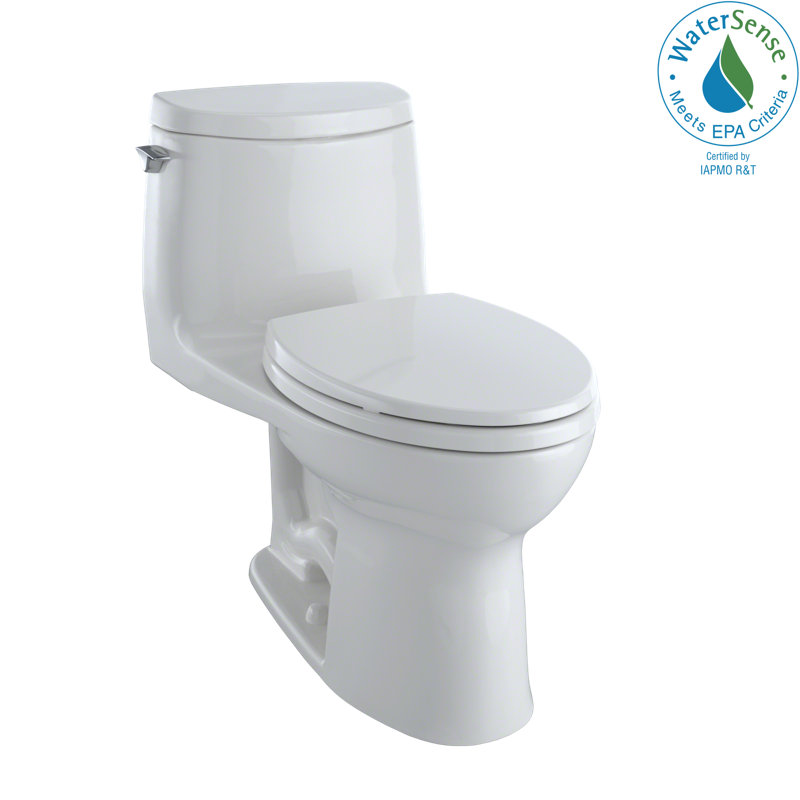 UltraMax® II 1 GPF Elongated One-Piece Toilet (Seat Included), Colonial White