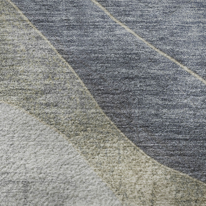 Premium Machine Washable Jakiyra AMF1892 Swirls Rug, Round 8'
