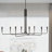 8 - Light Dimmable Modern Linear Chandelier-1326441902